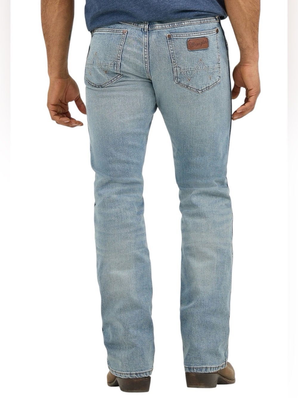 Wrangler Retro Men’s Light Blue Slim Boot Jeans 34x34